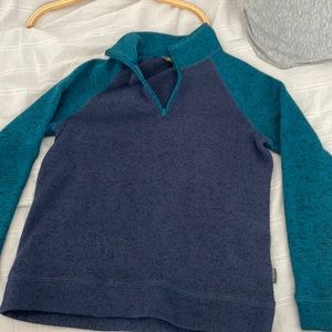 Excellent condition EDDIE BAUER KIDS quarter zip sweater size M(10/12)